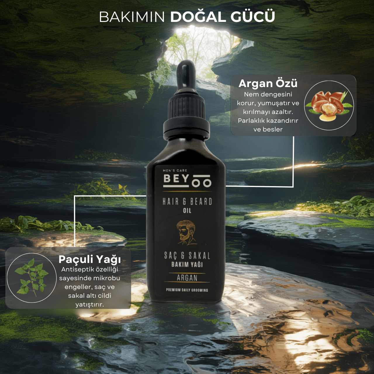 Hair & Beard Oil (Saç & Sakal Bakım Yağı) - Beyoo