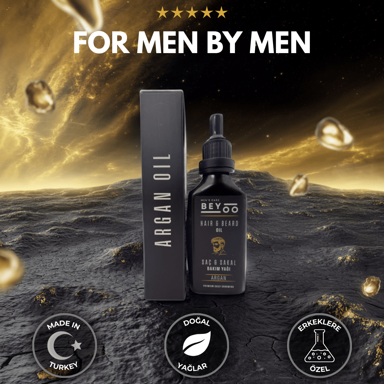 Hair & Beard Oil (Saç & Sakal Bakım Yağı) - Beyoo
