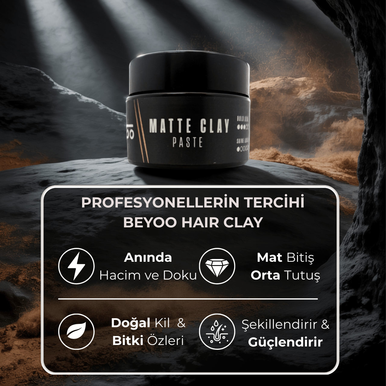 Matte Clay Paste (Kil Mat Wax) - Beyoo