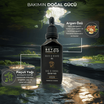 Hair & Beard Oil (Saç & Sakal Bakım Yağı) - Beyoo